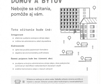 Aktuality / INFORMÁCIE O SČÍTANÍ OBYVATEĽOV DOMOV A BYTOV 2021 - foto